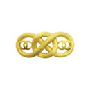 Crucero de oro de Chanel 1995 Broche Infinito CC