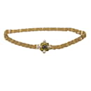 Chanel 2005 Cinturón de cadena dorado adornado con perlas enjoyadas
