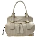 Chloe Ivory Leather Quilted Satchel - Chloé