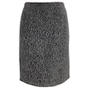 Chanel grey / Black Tweed Boucle Vintage 1994 Skirt