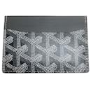 Porte-cartes Goyard Goyardine Saint Sulpice gris