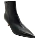 Gianvito Rossi Black Leather Levy 55 Booties