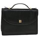 GIVENCHY Hand Bag Leather Black Auth bs5525 - Givenchy