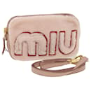 Miu Miu Shoulder Bag fur Pink Auth 42823a