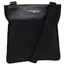GUCCI GG Canvas Flat Shoulder Bag Black 0348 Auth ki2992 - Gucci