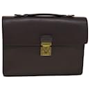 LOUIS VUITTON Taiga Serviette Kourad Business Bag Acajou M30076 LV Auth th3671 - Louis Vuitton