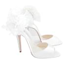 Brian Atwood Corage Trim Crystal Heel Bridal Shoes