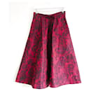 CHRISTIAN DIOR Fall 2021 Blurred Rose Print Skirt - Dior