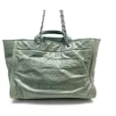CHANEL CABAS DEAUVILLE MEDIUM HANDBAG GREEN LEATHER GREEN LEATHER TOTE BAG - Chanel