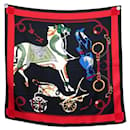 HERMES SCARF ALL IN SQUARE BALI BARRET SQUARE 90 BLACK SILK SILK SILK - Hermès