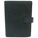 LOUIS VUITTON AGENDA HOLDER COVER FUNCTIONAL MM IN GREEN LEATHER COVER - Louis Vuitton