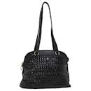 BALLY Shoulder Bag Leather Black Auth bs5497 - Bally