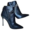 Stiletto low ankle boots with cutout elements (bottines) - Sergio Rossi