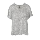 Diane Von Furstenberg Camiseta oversized com paetês