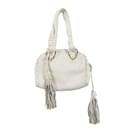 Paola Del Lungo Woven Leather Bag with Fringe - Autre Marque