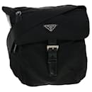PRADA Shoulder Bag Nylon Black Auth bs5637 - Prada
