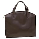 GUCCI Hand Bag Leather Brown Auth ar9546b - Gucci