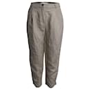 Co Relaxed Fit Trousers in Beige Linen - Marc by Marc Jacobs