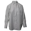 Acne Studios Hidden Placket Button-Down Shirt in White Cotton 