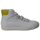 Anya Hindmarch High-Top Sneakers in White Leather