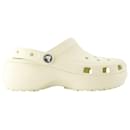 Klassische Plateausandalen – Crocs – Thermoplast – Beige - Autre Marque