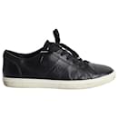 Tod's Low Top Sneakers in Black Leather