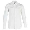 Tom Ford Chemise boutonnée à manches longues classique en coton blanc