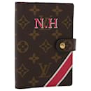 LOUIS VUITTON Agenda PM Day Planner Cover My LV Red White R20005 LV Auth 43837 - Louis Vuitton