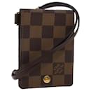 LOUIS VUITTON Damier Ebene Porte Cartes ID Bandouliere Case N60016 LV Auth 42958 - Louis Vuitton