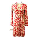 DvF New Jeanne Two Vestido envelope estampado de seda - Diane Von Furstenberg