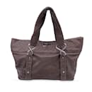 Brown Leather Sticth Mademoiselle 8 Knots Tote Bag - Chanel