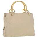 PRADA Chain Hand Bag Nylon Beige Auth ar9541b - Prada