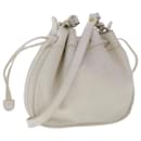 GUCCI Shoulder Bag Leather White Auth am4457 - Gucci