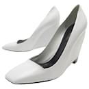 LOUIS VUITTON WEDGE PUMP SHOES 39 WHITE LEATHER WEDGE PUMPS SHOES - Louis Vuitton