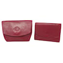 VINTAGE LOT CHRISTIAN DIOR POUCH & LEATHER WALLET SET WALLET CASE POUCH - Christian Dior