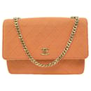 VINTAGE CHANEL CLASSIC TIMELESS HAND BAG WITH FLAP CANVAS JERSEY HAND BAG - Chanel