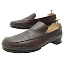CHAUSSURES HERMES MOCASSINS 40 CUIR MARRON BROWN LEATHER LOAFERS SHOES - Hermès