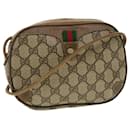 GUCCI GG Supreme Web Sherry Line Shoulder Bag Beige Red 89.02.066 auth 43663 - Gucci