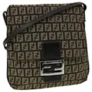 FENDI Zucchino Sac à bandoulière en toile Marron 2288-8BT075-JQ4-089 auth 43907 - Fendi