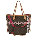 LOUIS VUITTON Monogram Bay Neverfull MM Tote Bag Red Pink M41991 LV Auth 44003 - Louis Vuitton