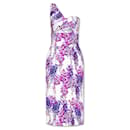 Dolce & Gabbana Lilac Print Bustier Dress