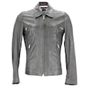 Marc Jacobs Zipped Jacket in Khaki Leather