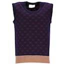 Gucci GG Logo Jacquard Sweater Vest in Multicolor Wool