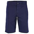 Pantalones cortos de vestir Prada en algodón azul