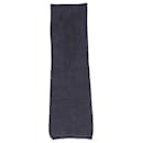 Moncler Knitted Scarf in Navy Blue Wool