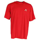 Camiseta con logotipo de Balenciaga en poliamida roja