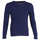 Polo Ralph Lauren Cable Knit Sweater in Navy Blue Cashmere