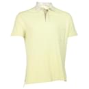 Brunello Cucinelli Camisa Polo com Bolso no Peito em Algodão Amarelo