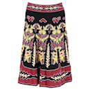 Jupe mi-longue à motifs ethniques Missoni en coton multicolore