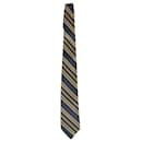 Valentino Garavani Striped Tie in Yellow Silk